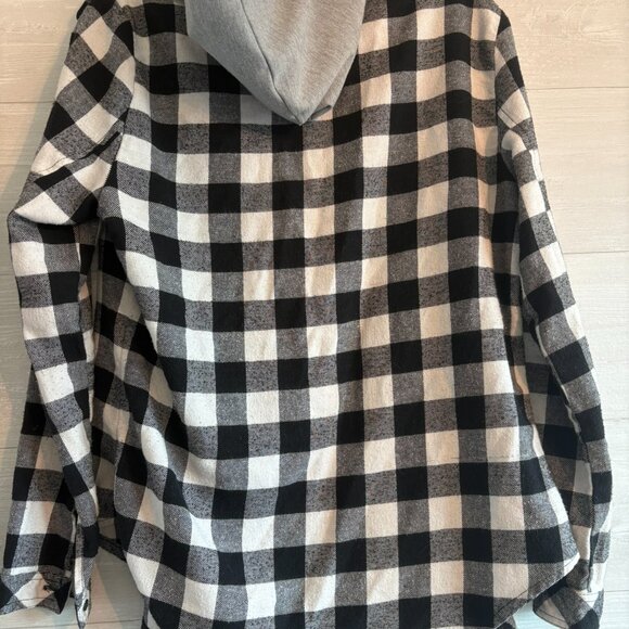Flannel with built in hoodie S - Picture 6 of 7